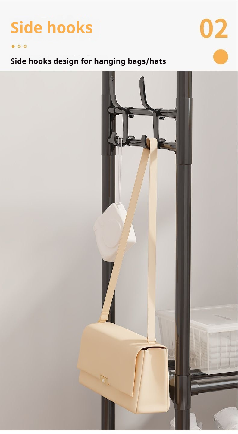 Clothes Rack with Wheels Double Rod Garment Organizer Classroom ...