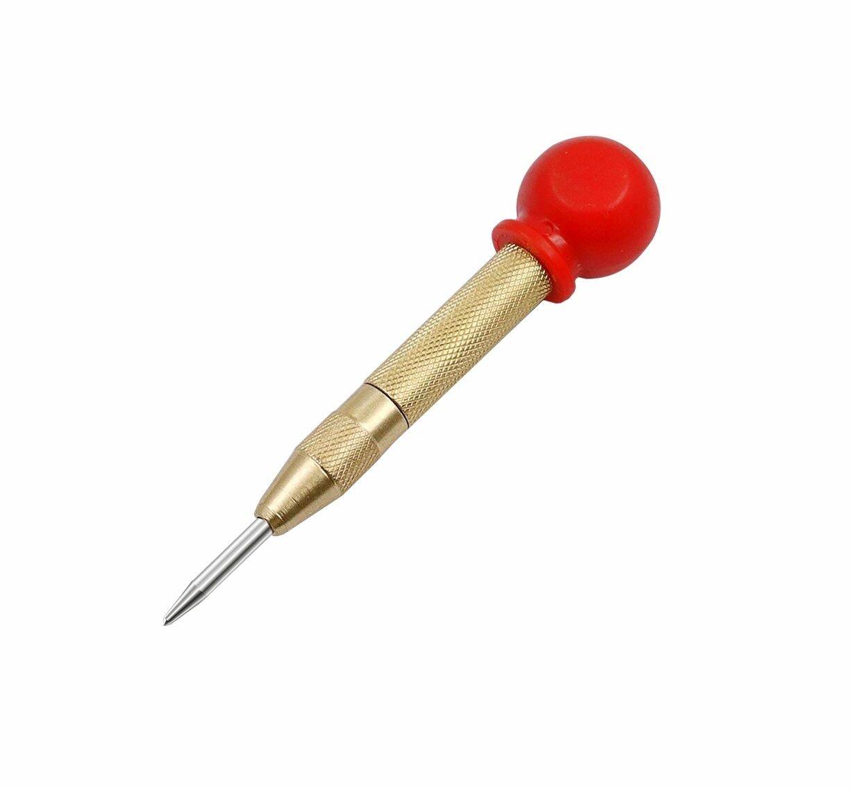 Spring-Loaded Automatic Center Punch Marker for Metal & Wood Projects ...