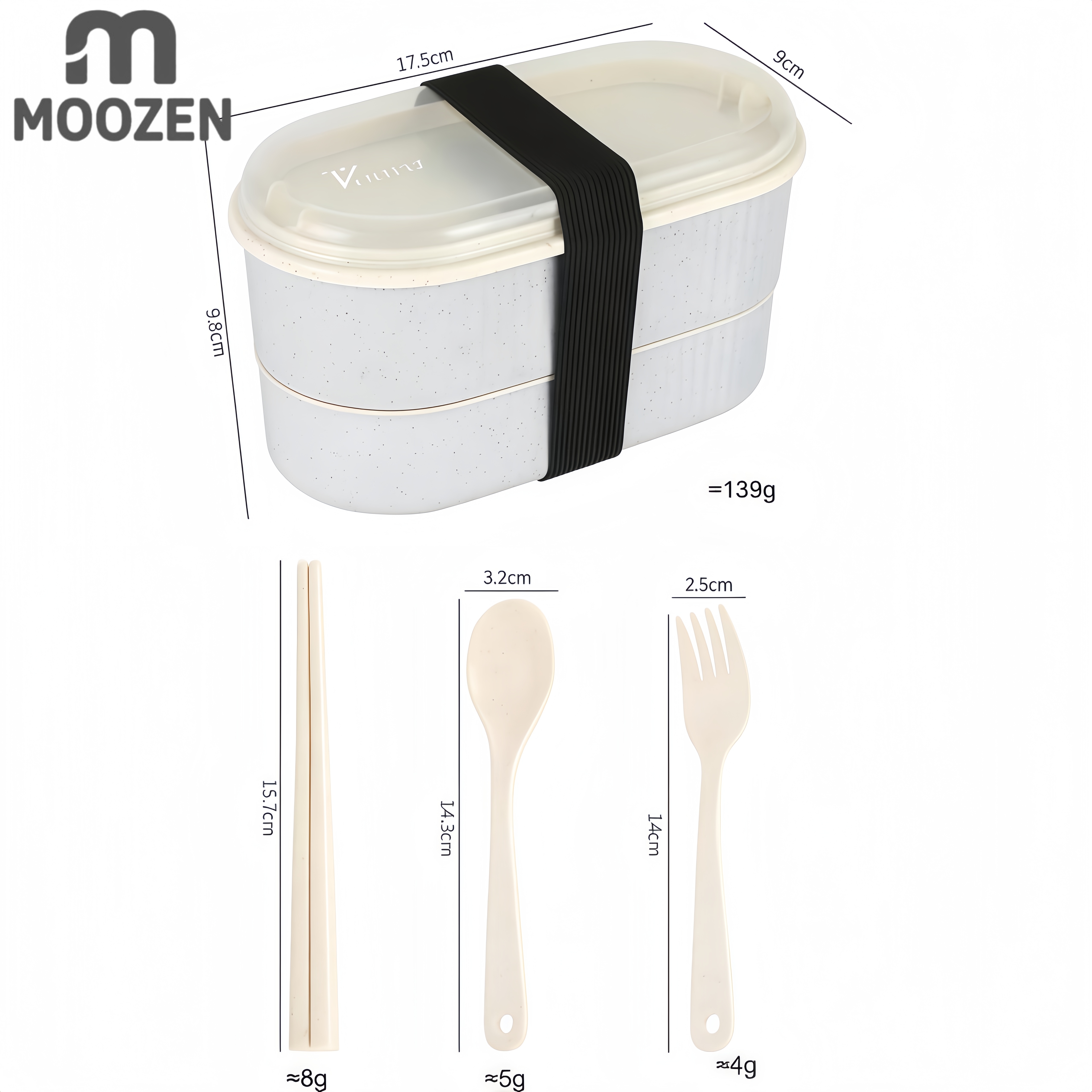 MOOZEN 3-in-1 Lunch Box Budget Bundle: BPA-Free |Food-Grade Lunch Box ...