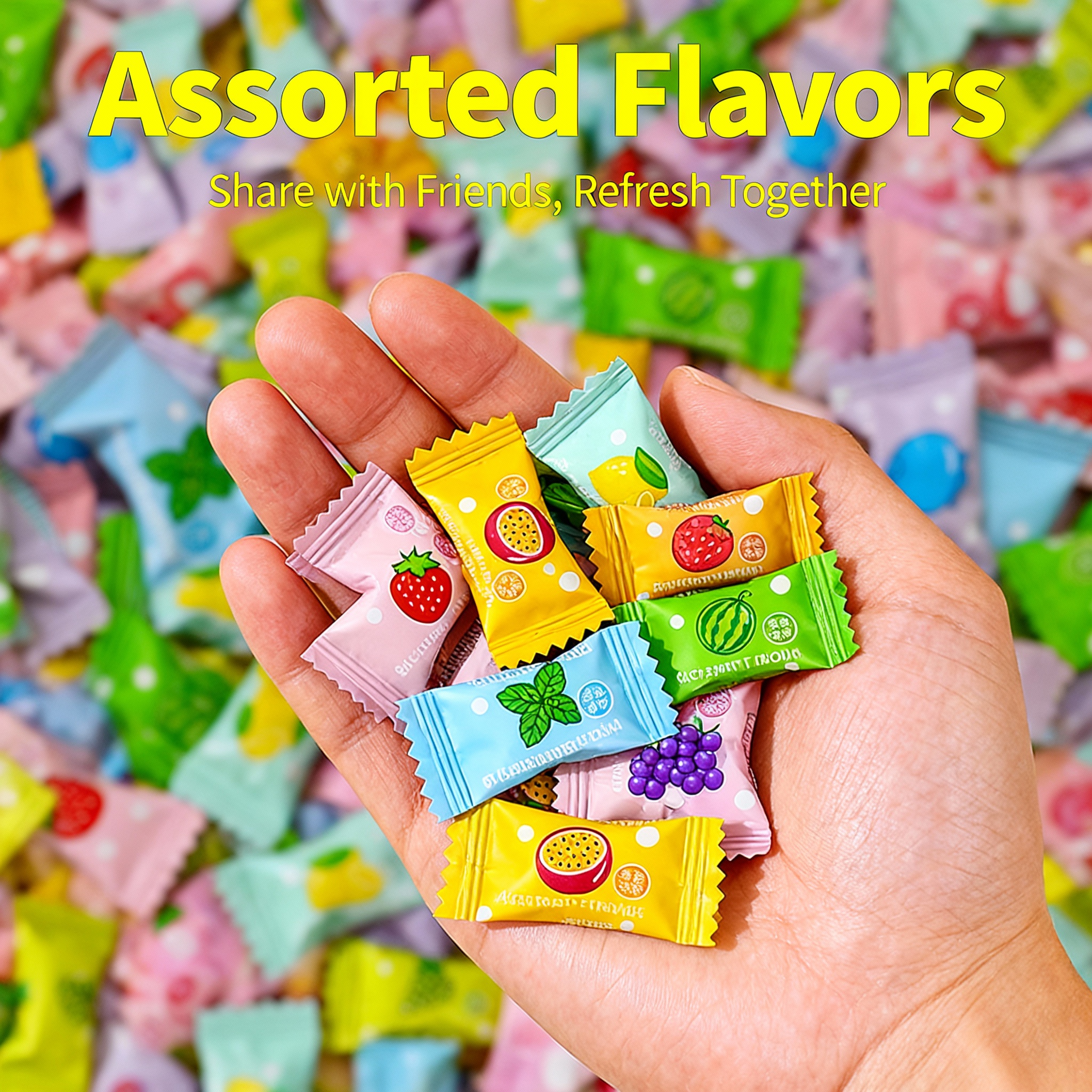 Mint sugar-free candies, freshening breath, holiday kiss candies, sugar ...