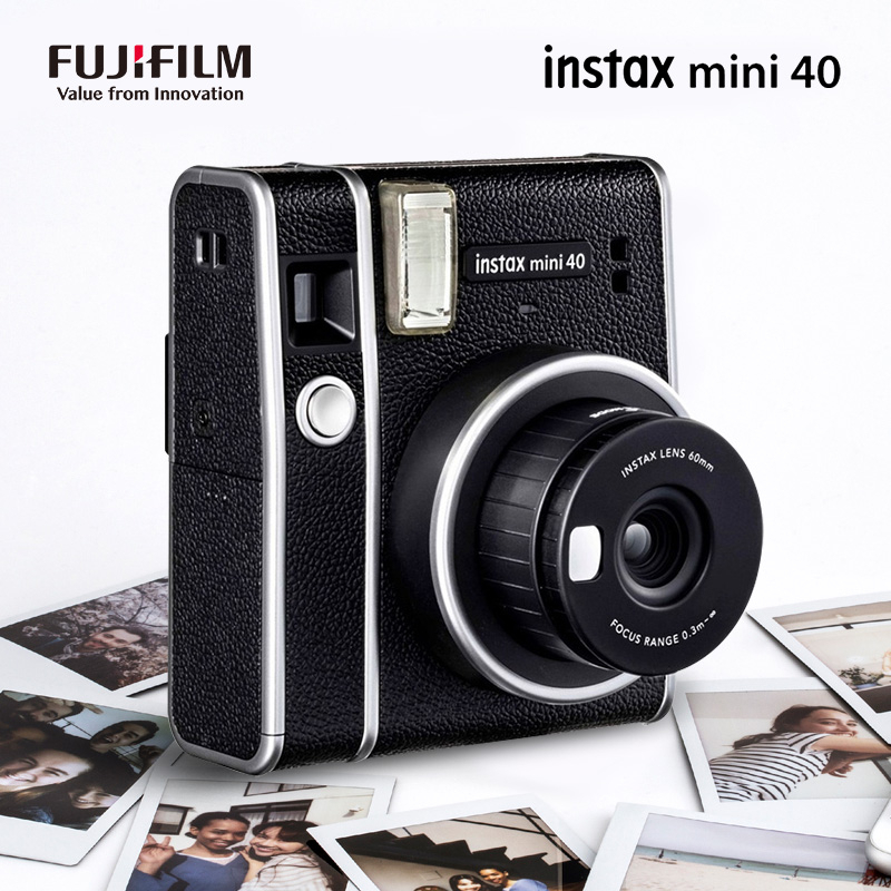 Fujifilm Instax Mini 40 Instant Film Camera with Built-in Selfie Lens ...