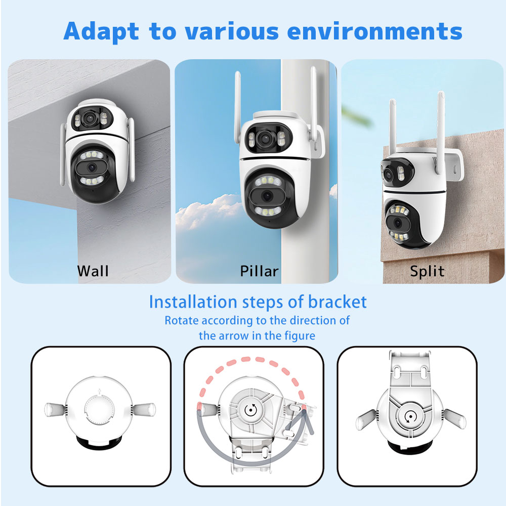 iCsee 12MP WiFi IP Camera with Automatic Tracking and Night Vision ...