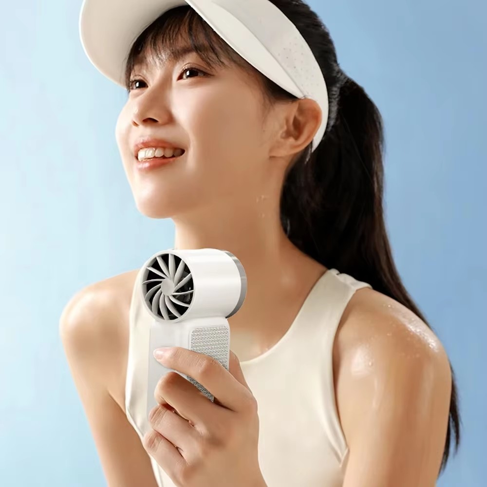 Smallest Fan 3000mah Portable fan Mini Handheld Fan 3.5-Inch High-Speed ...