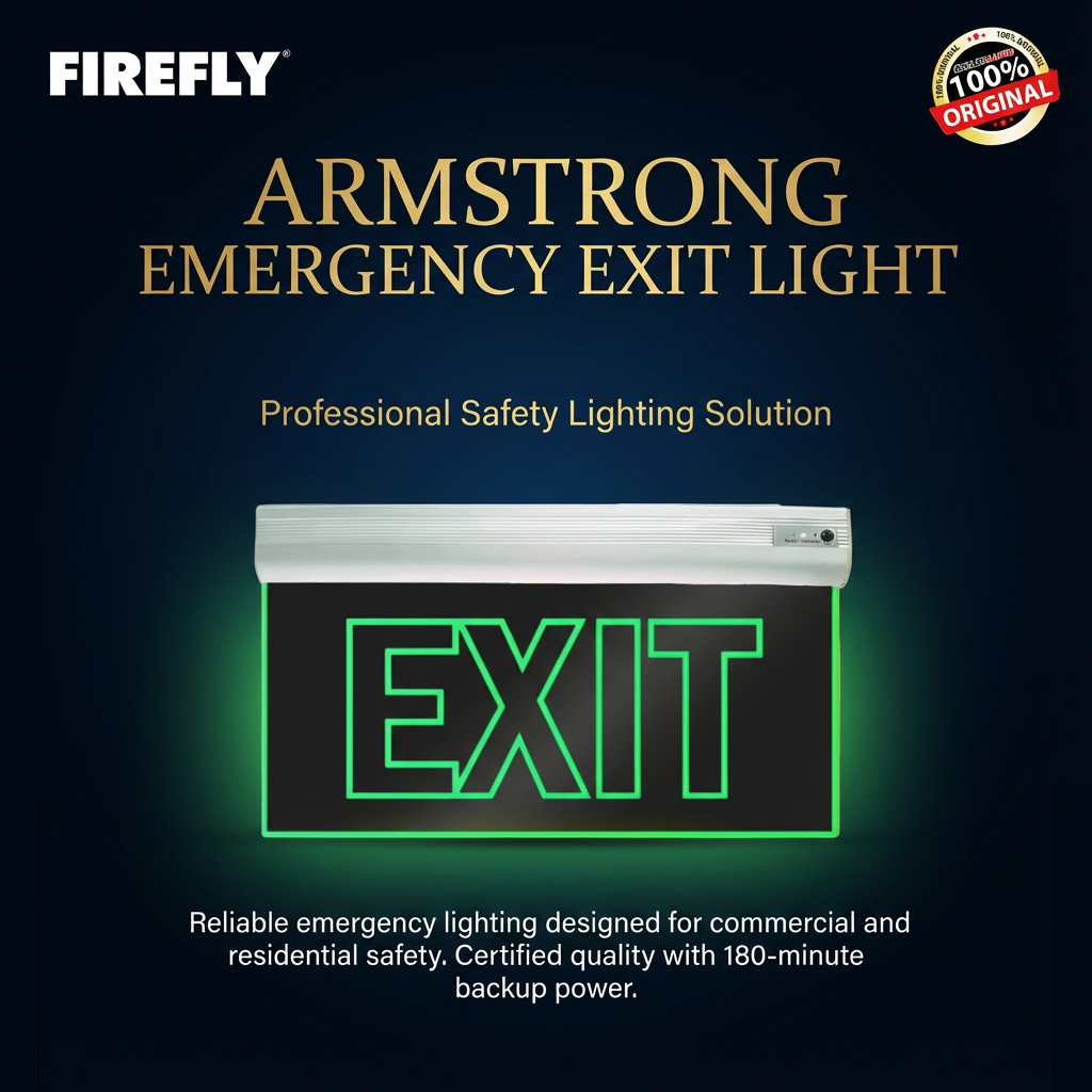 [COD & Ready] OlympusLighting LED Exit Light Exit Signage Acrylic Green ...