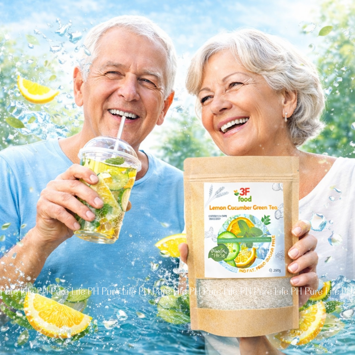 Cleanse Lemon Cucumber Powdered Green Tea with Fiber 100g -250g -500g ...