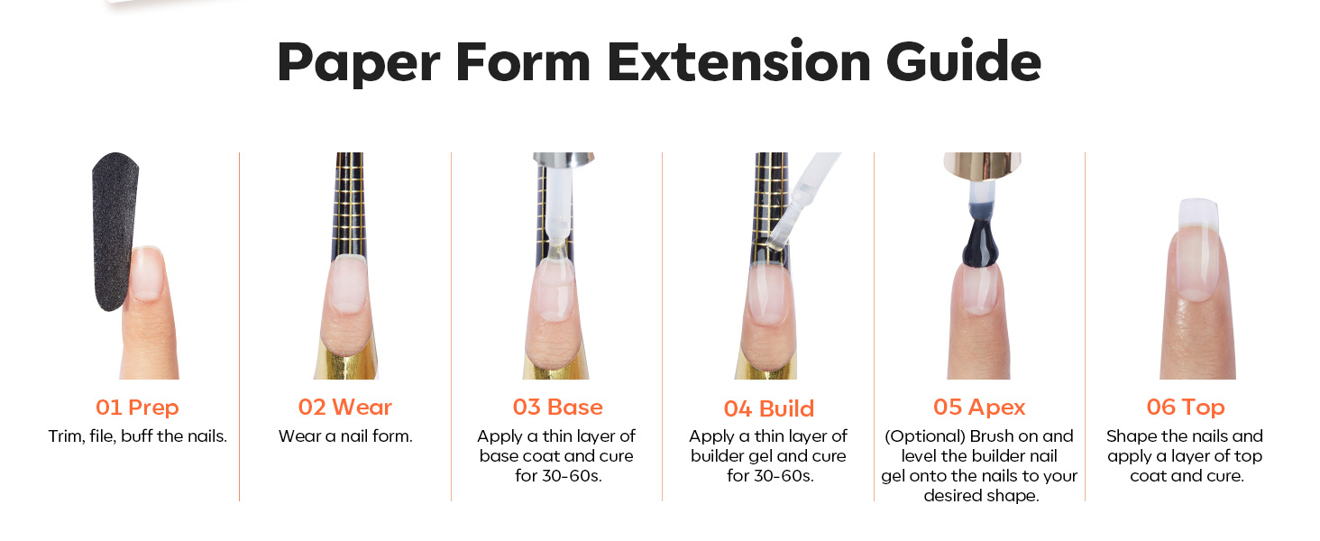 Modelones Builder Nail Gel 56g Clear Hard Gel for Nail Extension with ...