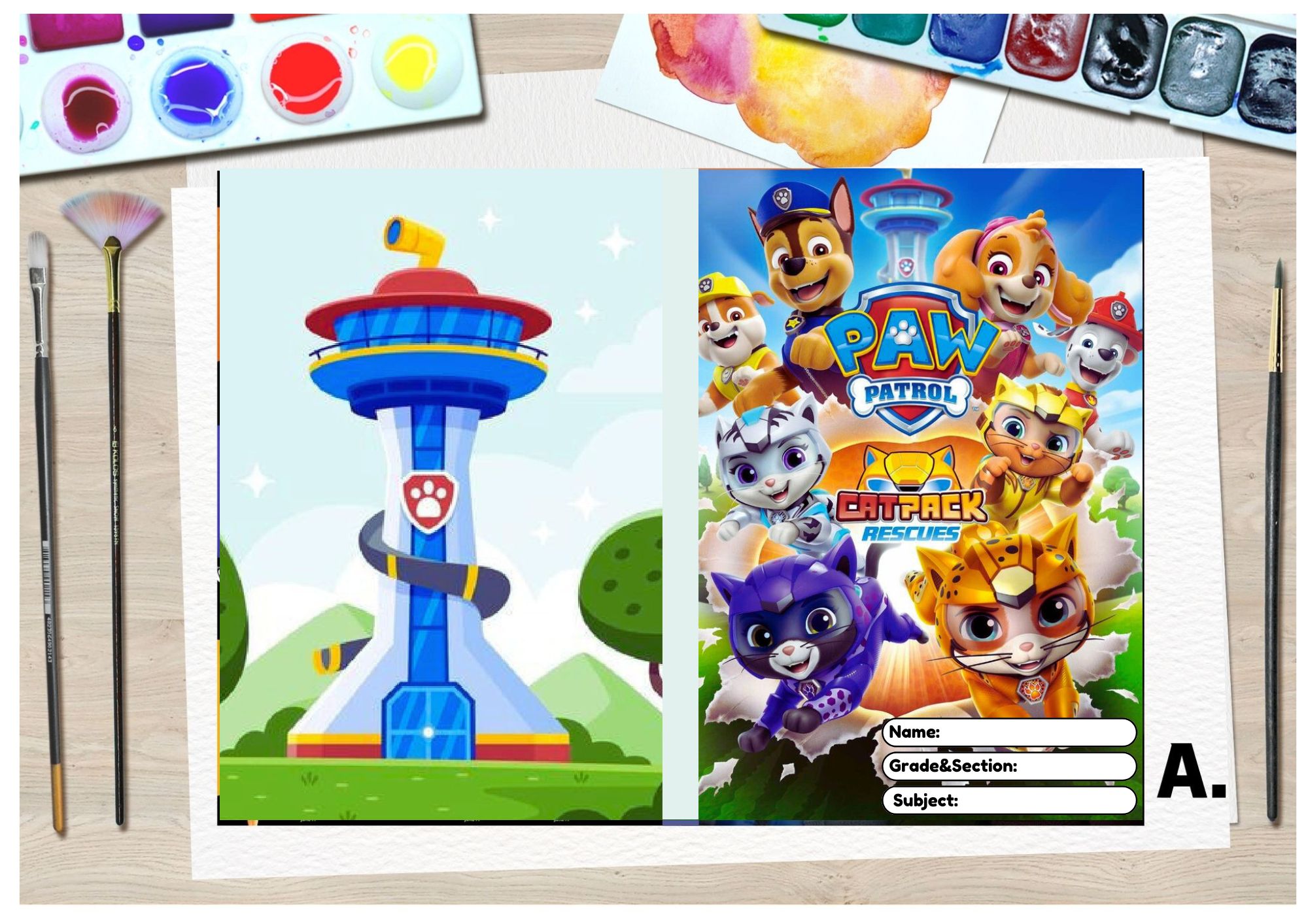 Paw Patrol School Notebook for Kids Boys Girl Students Waterproof ...