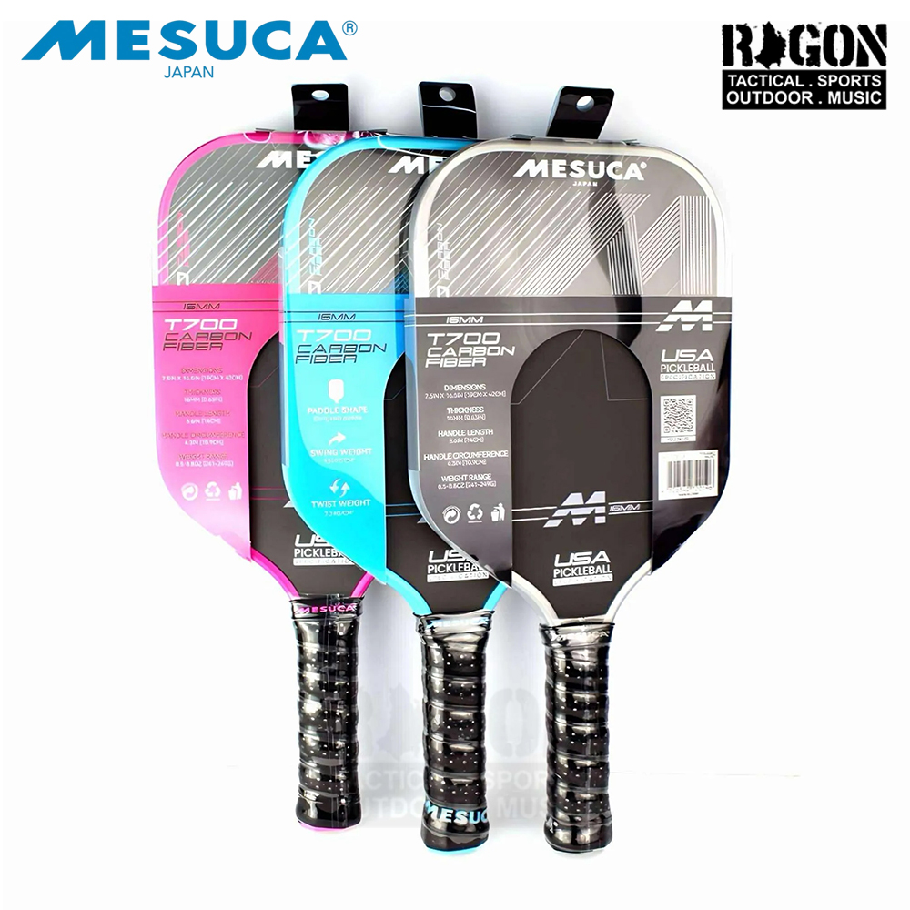 Mesuca Japan Sports Carbon Fiber Pickleball Paddle 16mm Pro Racket MES ...