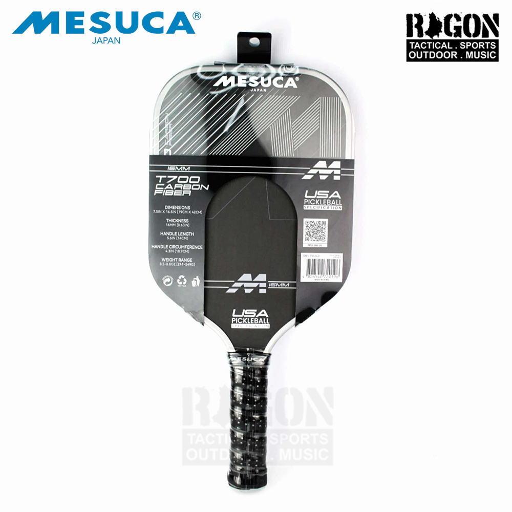 Mesuca Japan Sports Carbon Fiber Pickleball Paddle 16mm Pro Racket MES ...