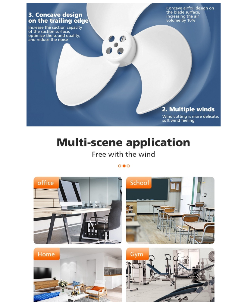 HGNE Solar Electric Fan 12/14inch Rechargeable Stand Fan 9v 5w Solar ...