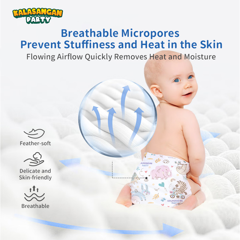 Tooshypuff Baby Diaper Ultra thin 50pcs Tape Diaper NewBorn S M L XL ...
