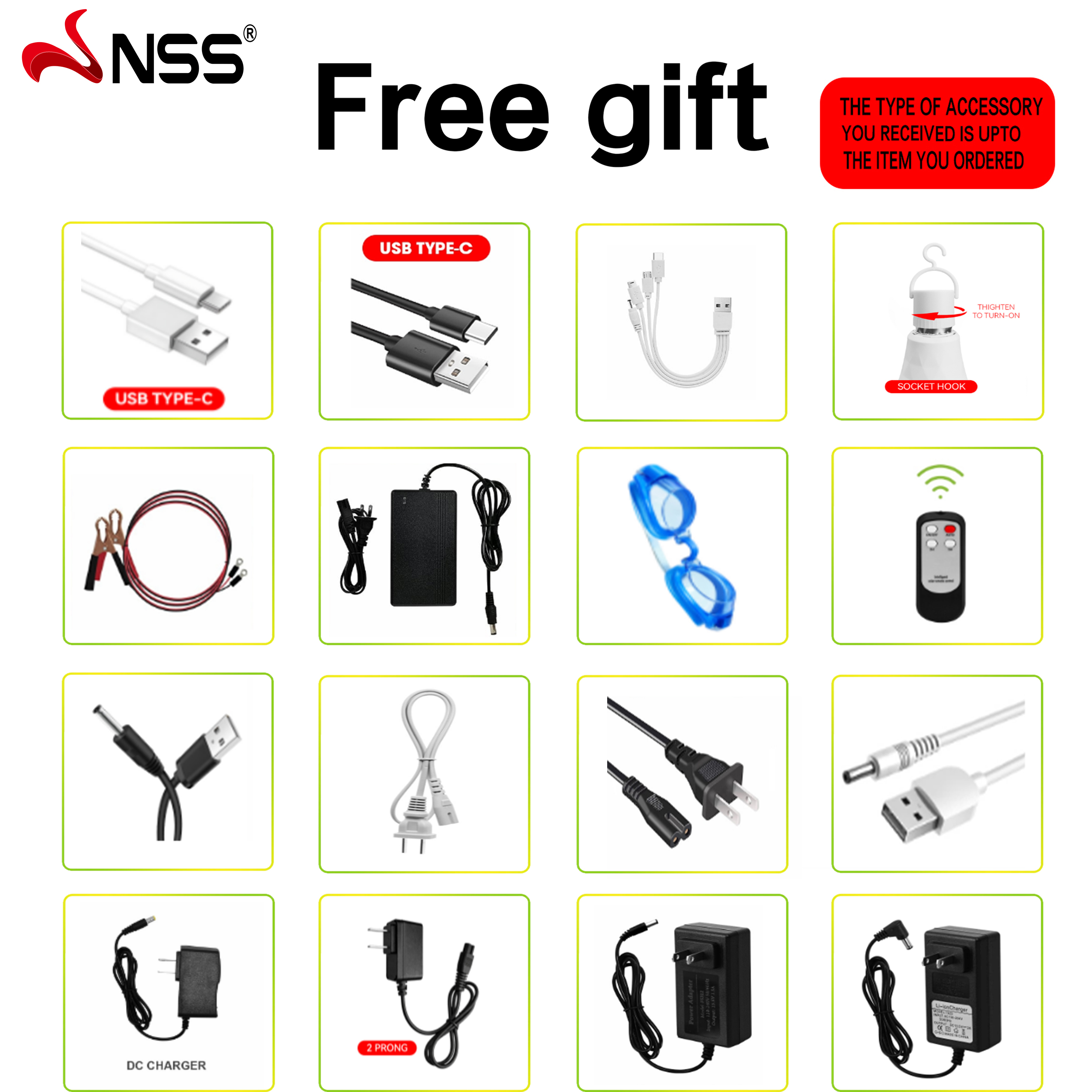 【Free Accessory】NSS Free Gifts: Chargers, Data Cables, Remote Controls ...