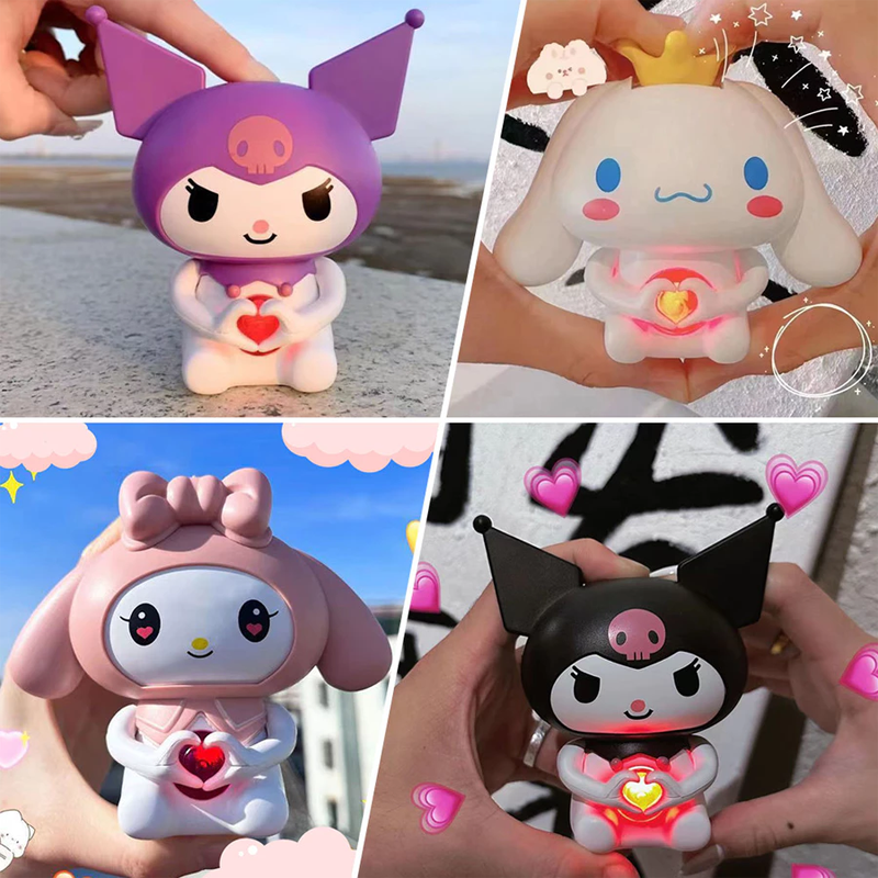 Heart Doll Toys Timi Talking Kuromi Toy Glowing Heart Toy Can Say I ...