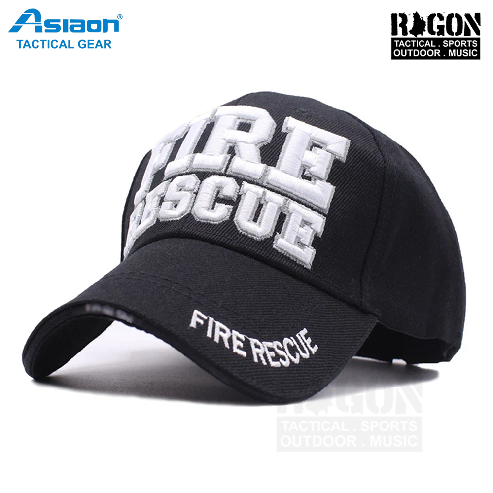 RAGON Asiaon Fire Rescue Cap – 3D Embroidered Baseball Hat Adjustable ...