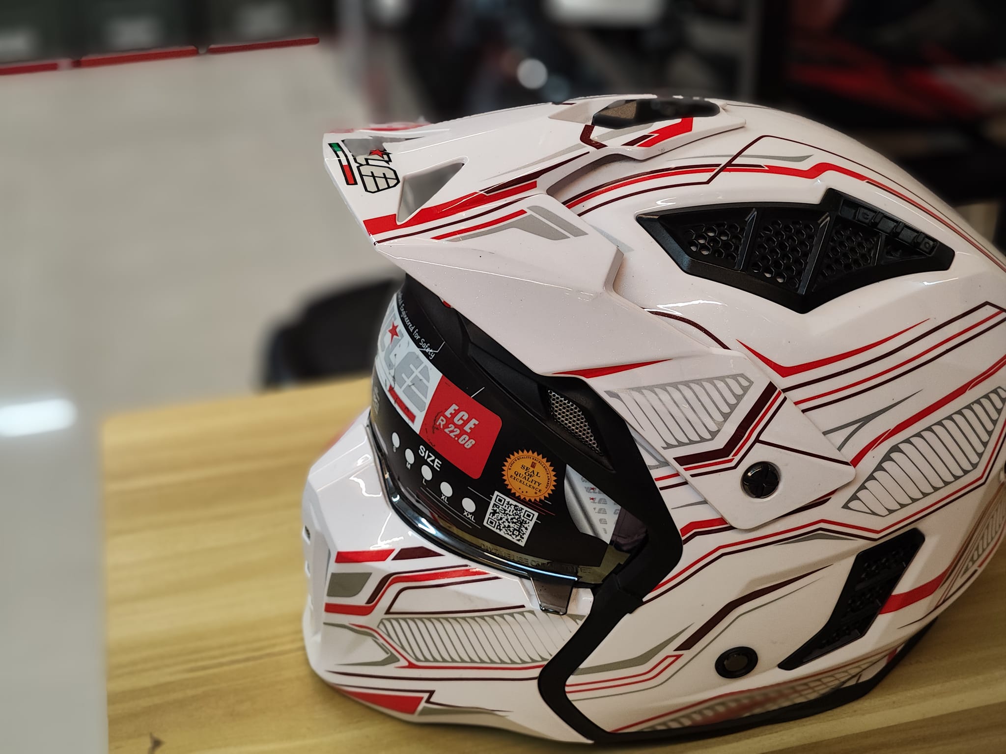 Gille Helmet YM-926 SQUADRON Modular Helmet Dual Visor Full Face Open ...