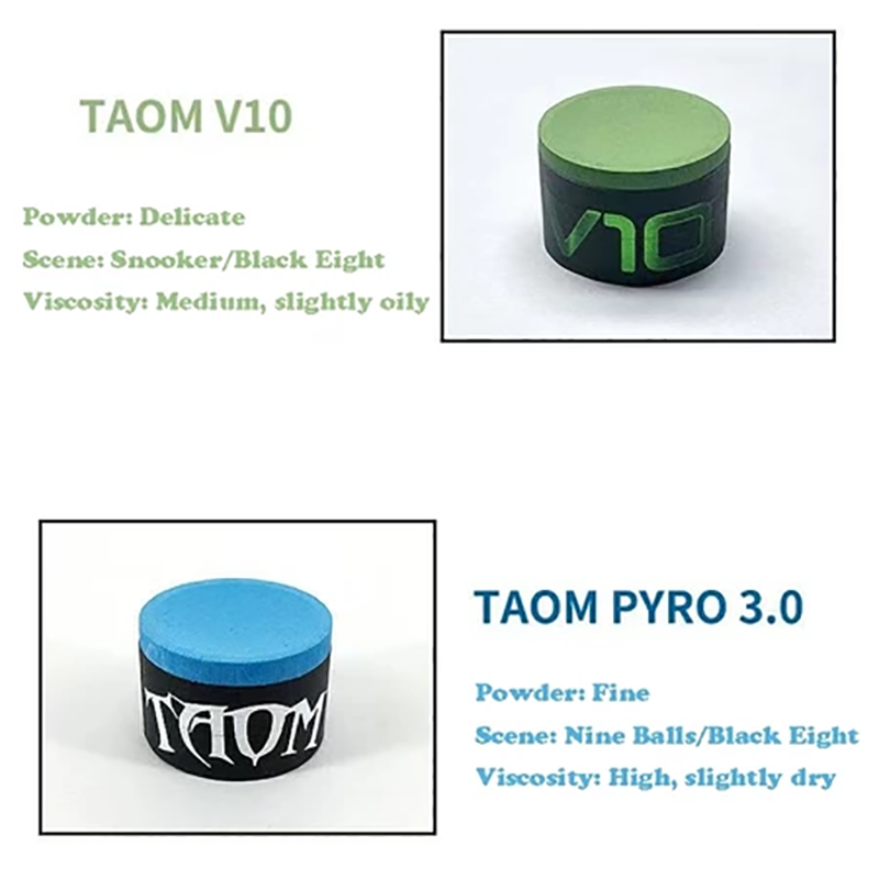 TAOM V10 Chalk Green/Blue Chalk For Billiards Snooker Round