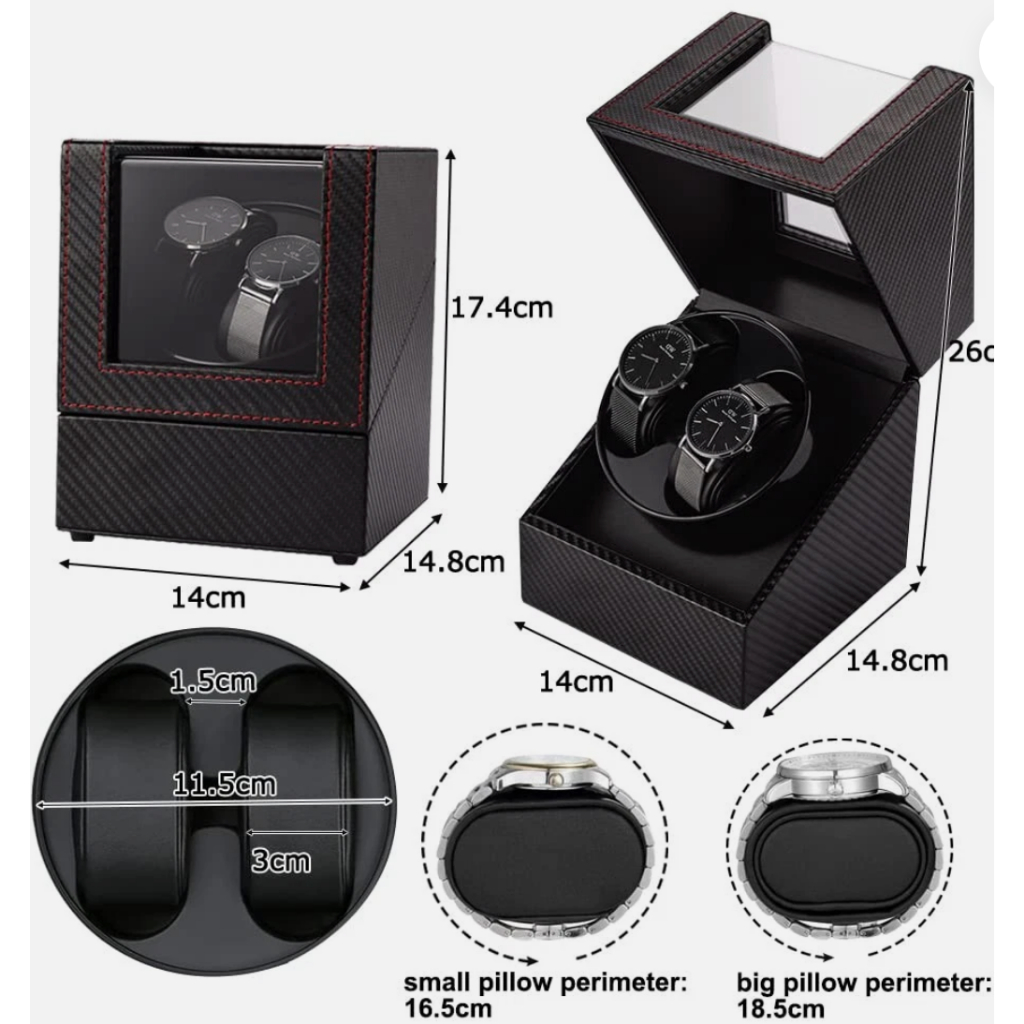 Automatic Watch Winder MODOFO Bi-directional Rotation Watch Storage ...
