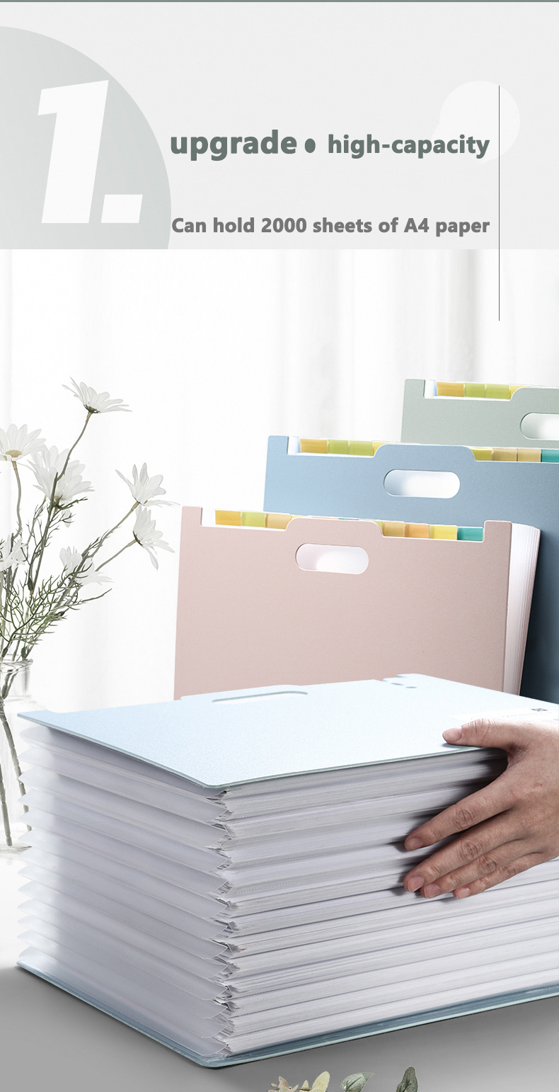 A4Desk File Folder Document Paper Organizer Storage Holder Multilayer ...
