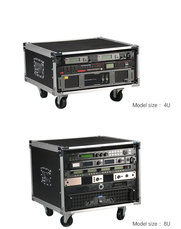 12U Flight Case Power Amplifier Rack Empty Cabinet with Door Rack with ...