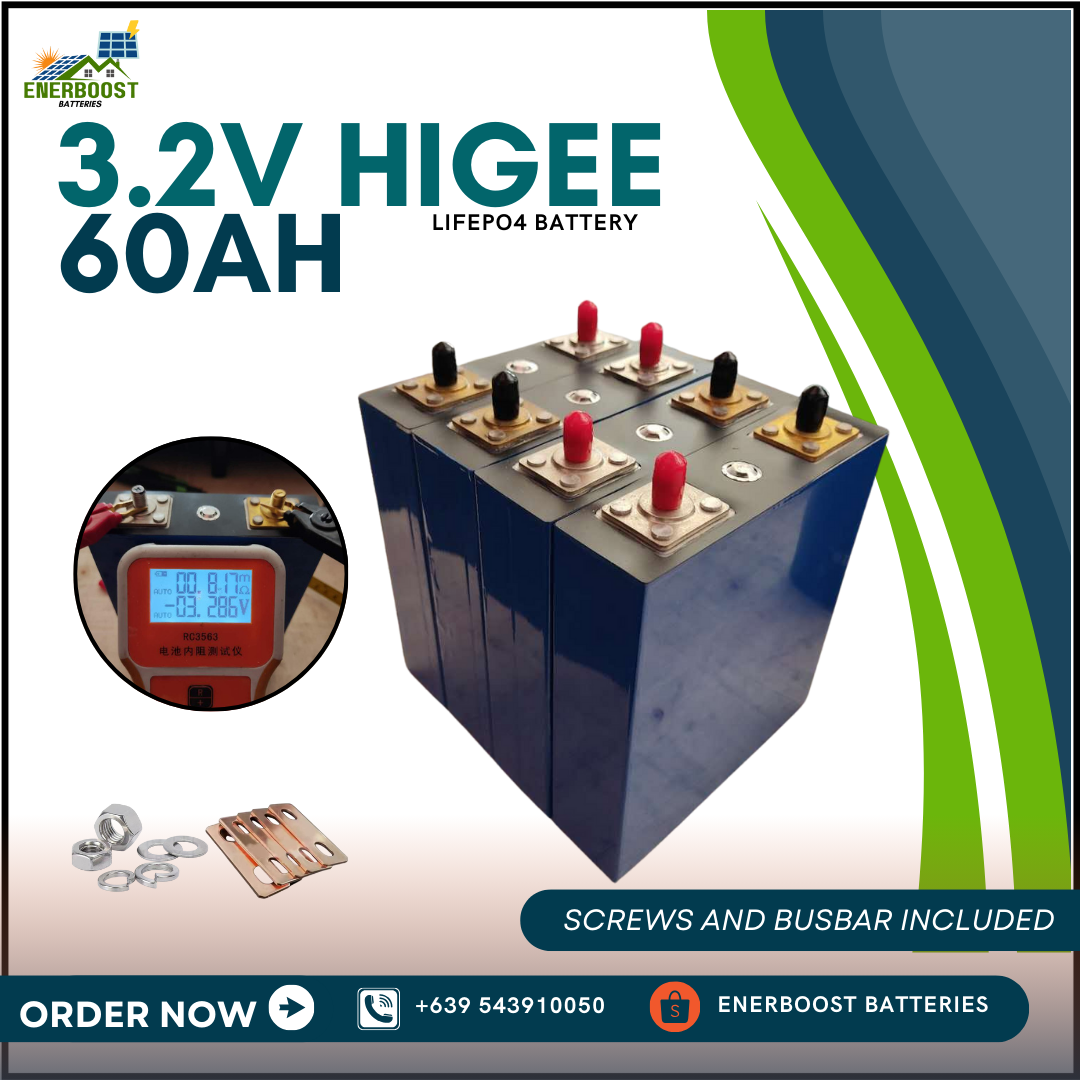 3.2V HIGEE 50AH / HIGEE 60AH Lifepo4 Battery Prismatic Lithium Ion ...