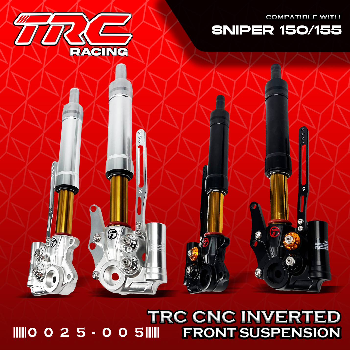TRC RACING CNC INVERTED FRONT SUSPENSION (RADIAL BRACKET) for SNIPER ...