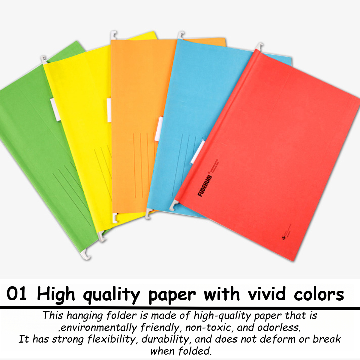Long Hanging Paper File Folder Adjustable Document Storage Box Desk ...