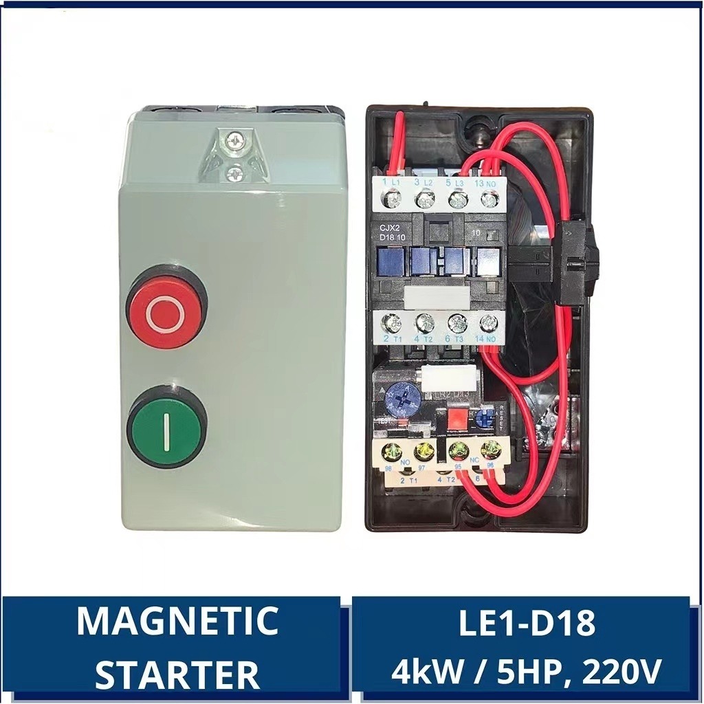 COD Magnetic Starter 3HP to 20HP, LE1-D Series DOL Starter Plastic ...