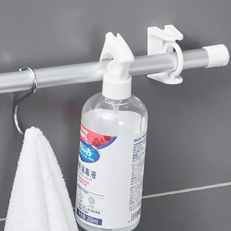 360° Rotatable Triangle Ring Telescopic Rod Hook | Hole Design Curtain ...