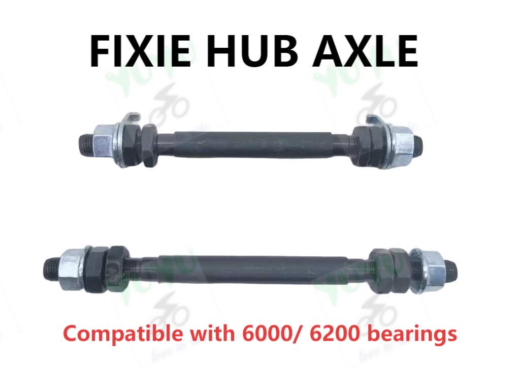 Fixie Hub Front And Rear Axle Sealbearing Axle For 6000/6200 Bearing ...