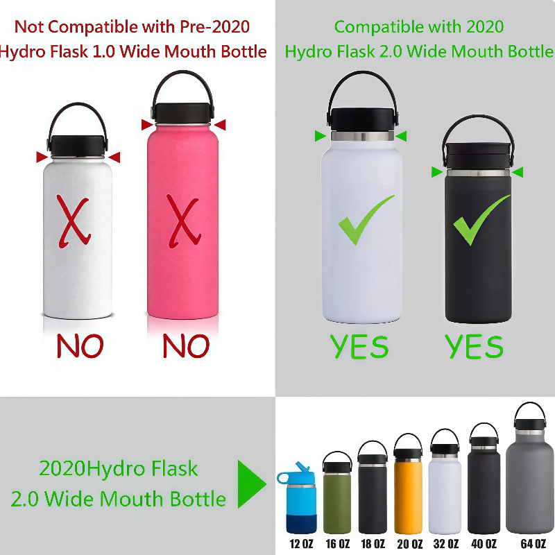 Paracord Handle 2.0 for Wide Mouth Water Bottle Durable, Adjustable ...