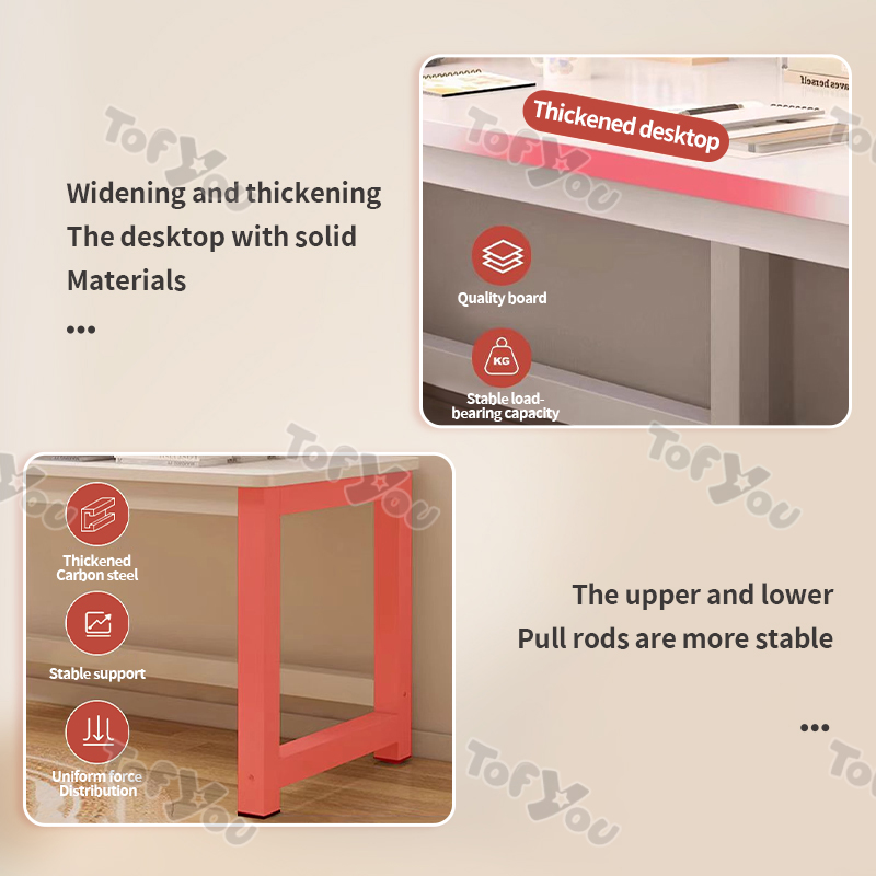 UPSEN Wooden Computer Table Desk Office Table Laptop Table Study Table ...