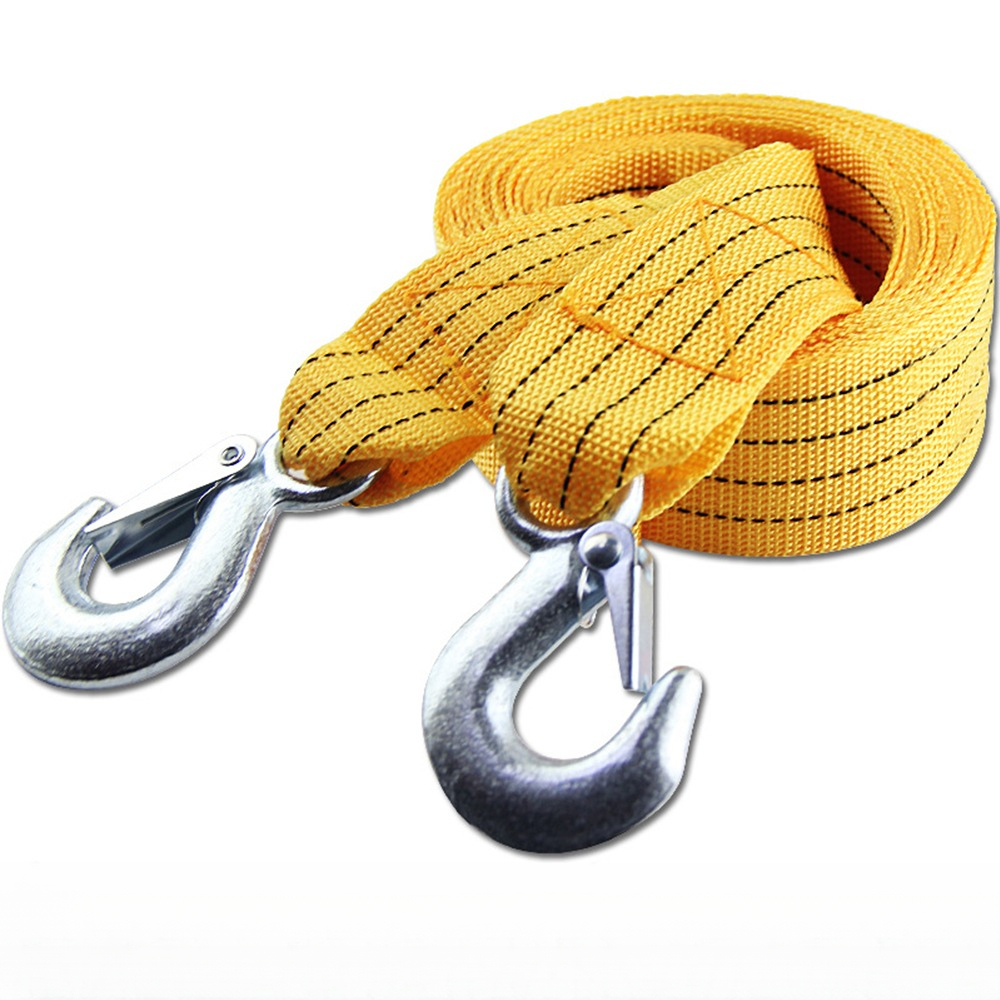 3000KG Heavy Duty Tow Strap with Hook Towing Rope for Cars and ...