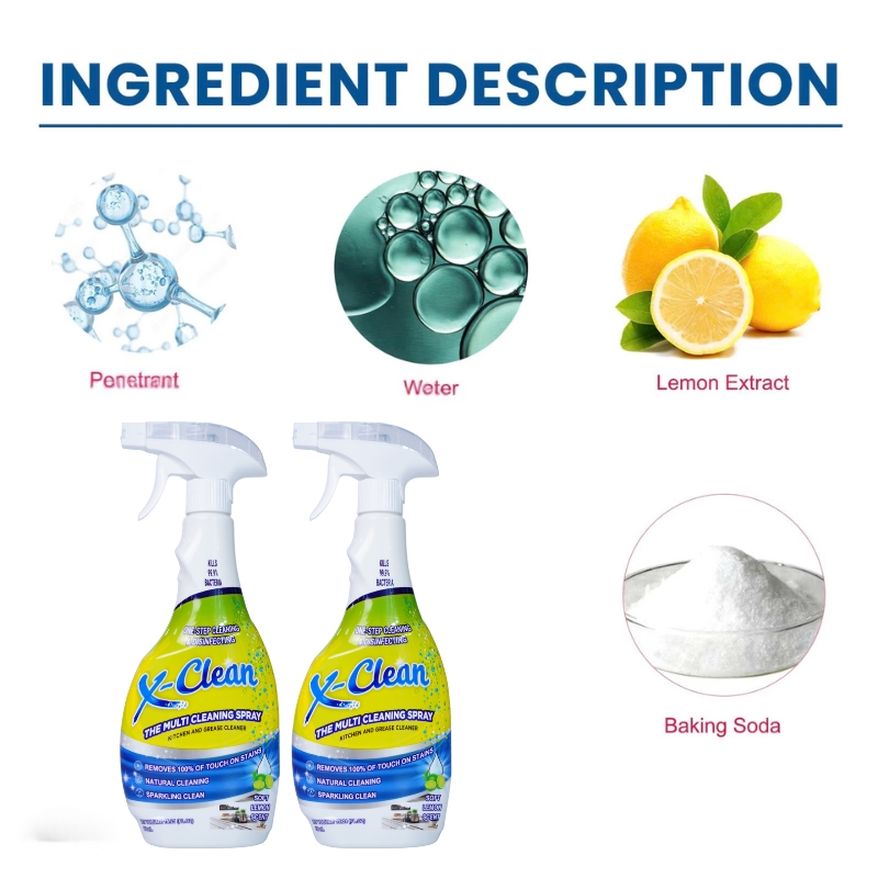 Multi-purpose Powerful X Clean Cleaner Spray Kitchen Grease Cleaning ...