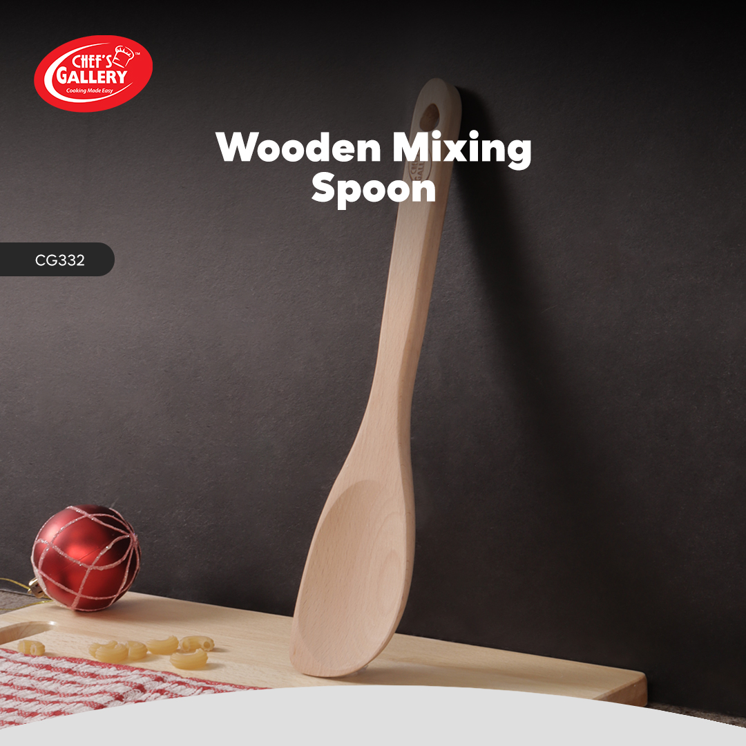 Chef's Gallery Wooden Mixing Spoon| 100% Food Grade Material | Safe for ...