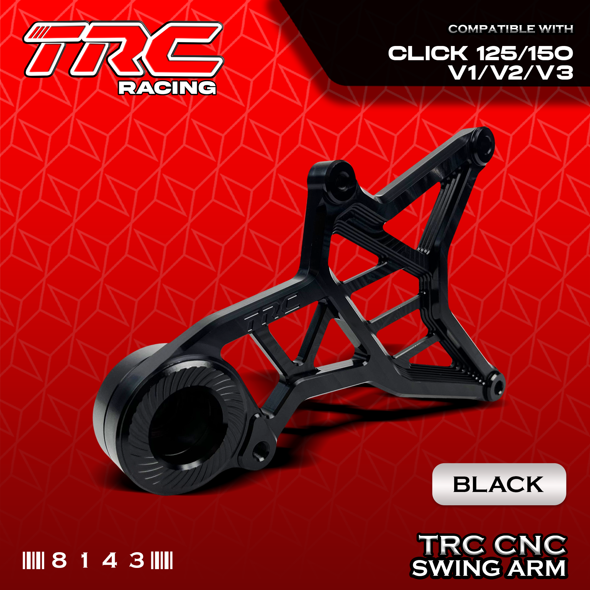 TRC Racing CNC Swing Arm for Click 125/150 v2/v3 8143 | Shopee Philippines