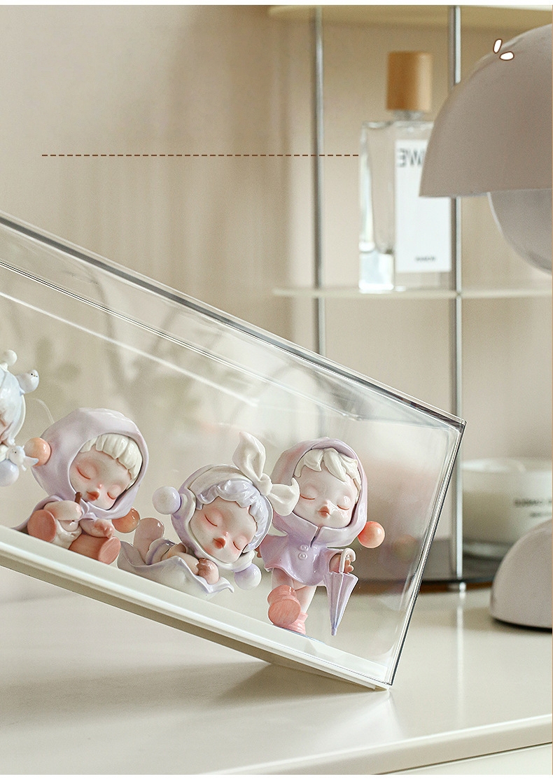 Pop Mart Trendy Solid Color Blind Box Acrylic Display—Dustproof Rack ...