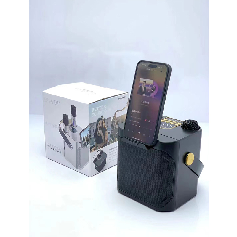 Portable 3D Stereo Wireless Bluetooth Karaoke Speaker with Dual ...
