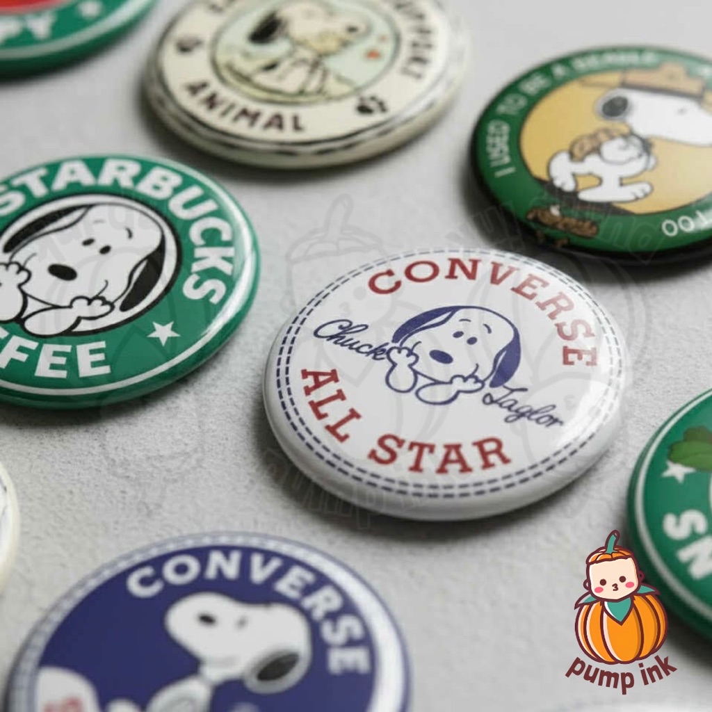 Snoopy Peanuts Button Pin Badge Pin | Cartoon Cute Merch | Fanmade by ...
