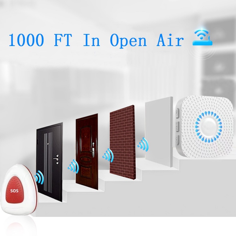 Daytech Wireless SOS Call Button | Emergency Help Alarm Bell ...