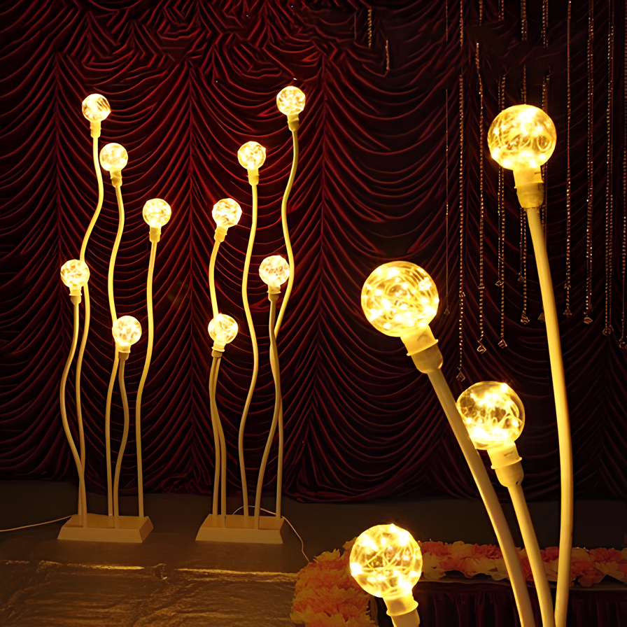 Flexible Standing Light for Party & Home, Warm White Bendable Lamp ...