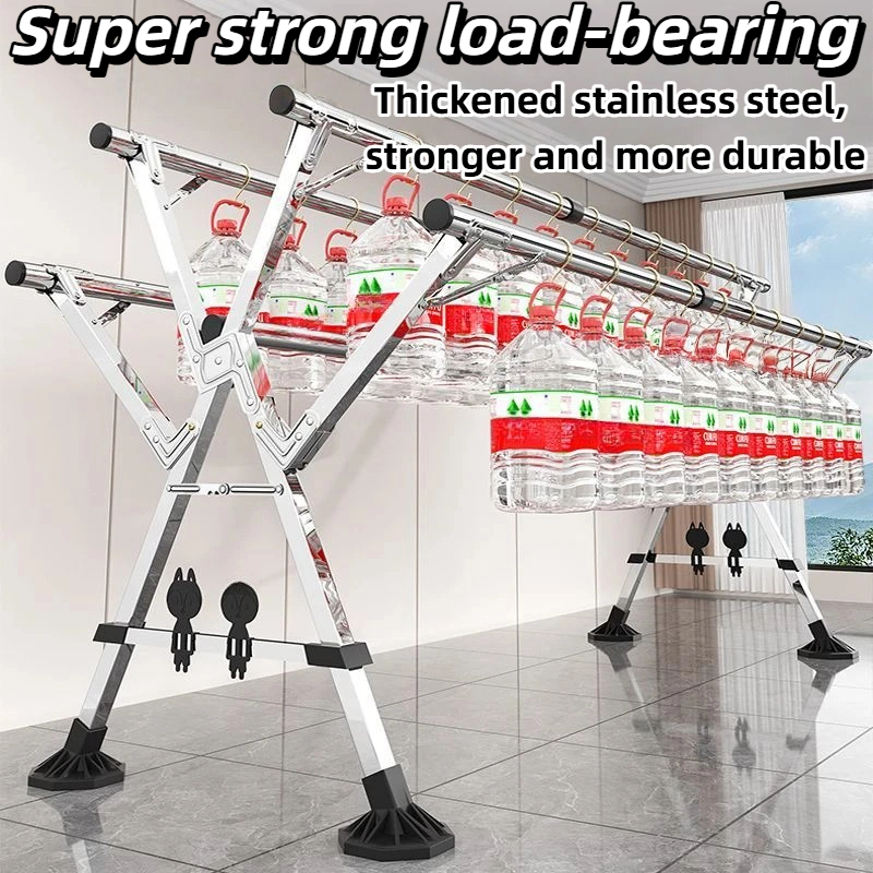 Foldable Sampayan Stainless Steel Drying Rack Clothes Rack Laundry Rack ...
