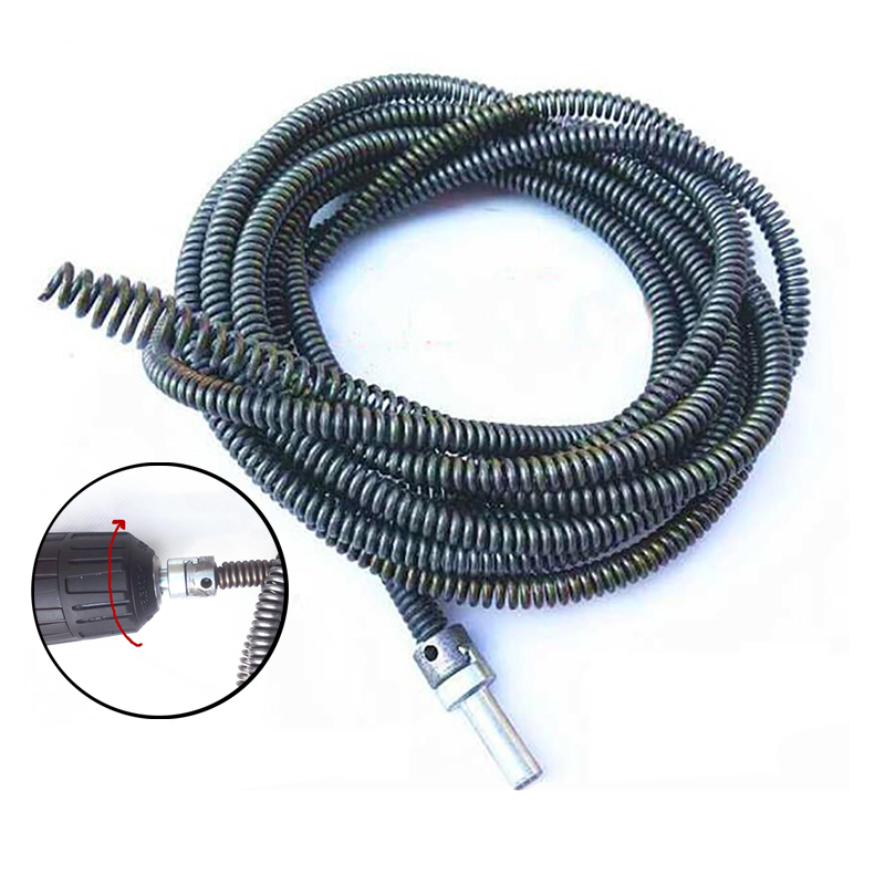Spring Pipe Drain Cleaner with Drill Attachment Auger Tool for Shower ...