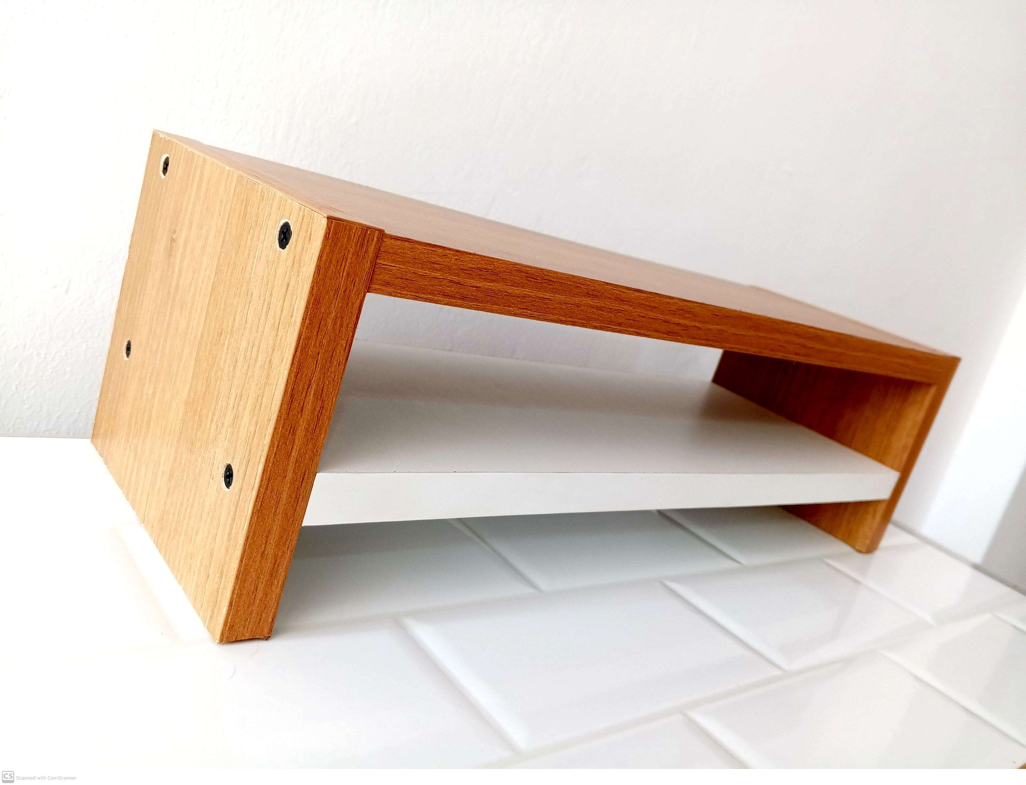 MARINE WOOD! Strongest Gaming Monitor Riser Rack Type 3 by Woodcraft ...