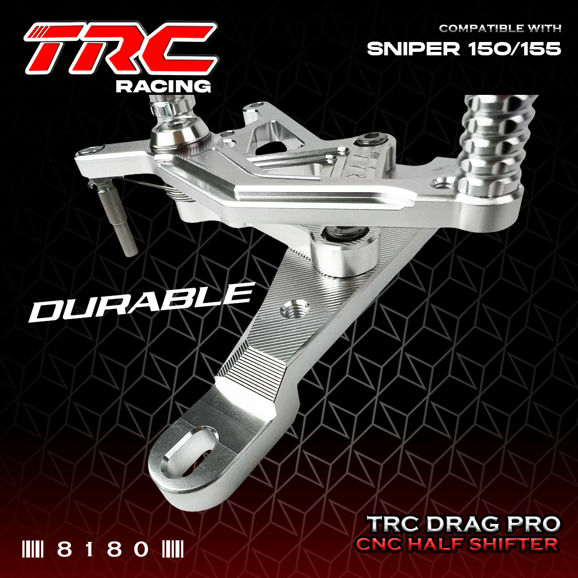 TRC RACING DRAG PRO CNC HALF SHIFTER FOR SNIPER 150/155 8180 | Shopee ...