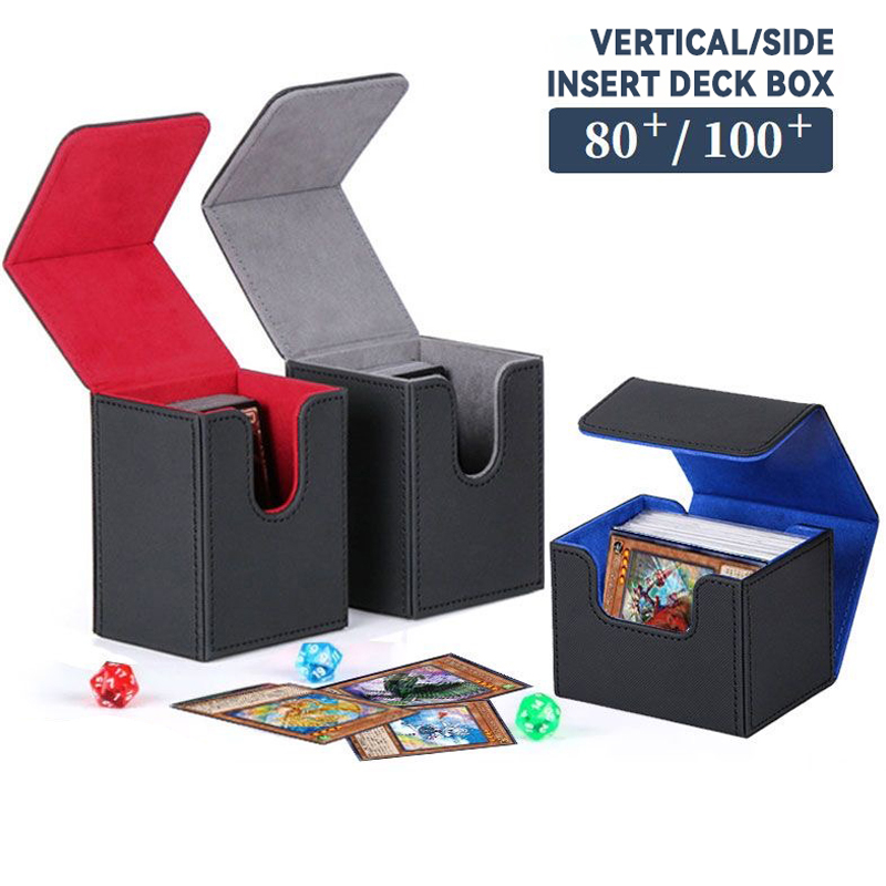 PU Upgraded Card box Game Deck Box With Display Window For Leader ...