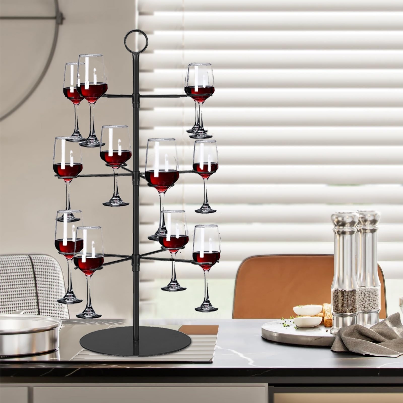 3 Tier Cocktail Tree Stand for wedding& party thicken iron drink rack ...