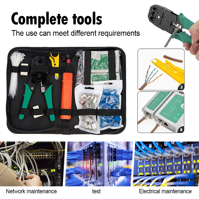 10 PCS Network Toolkit Set Cable Repair And Maintenance Tool Kit ...