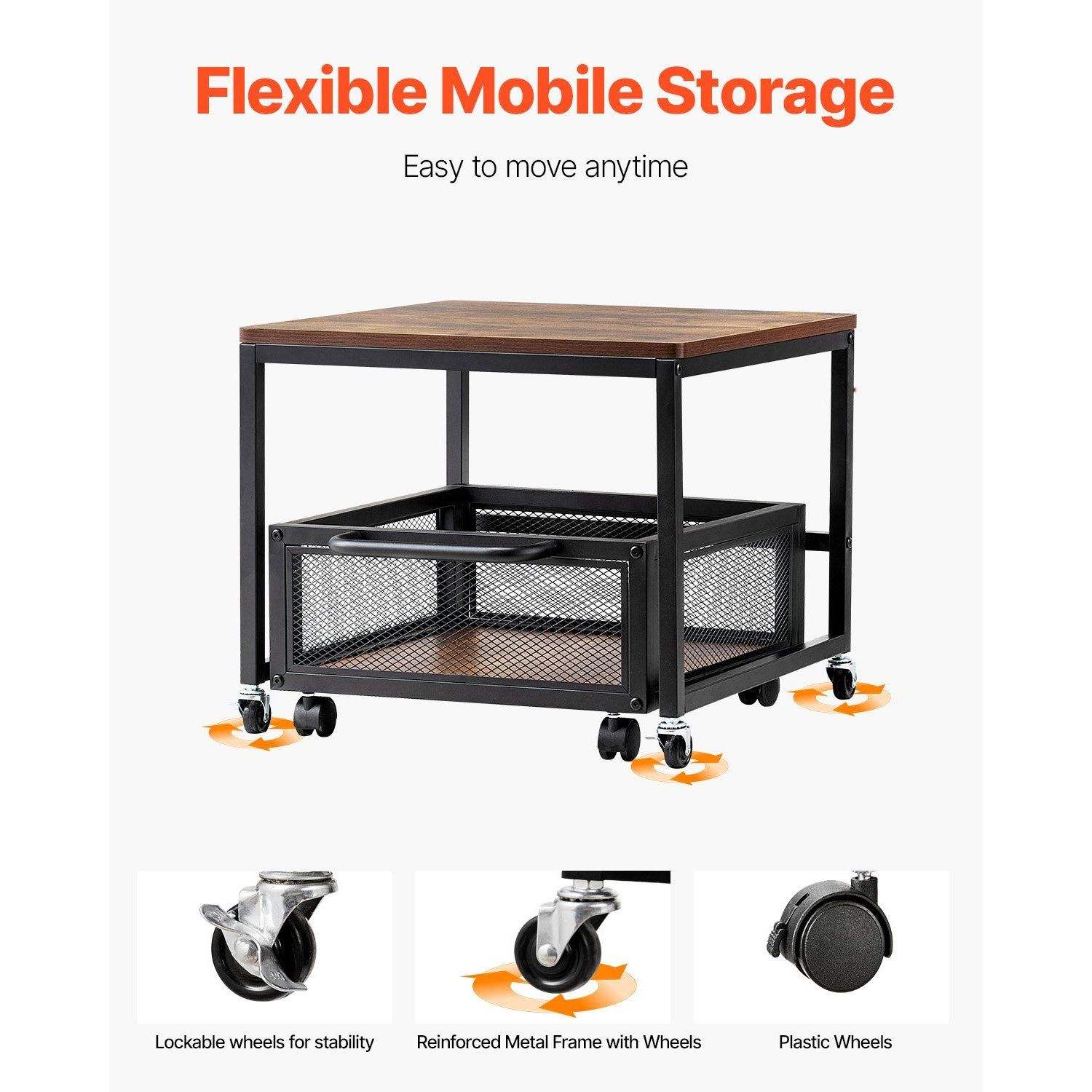 Refrigerator Rack Pull-out With Drawer Wheels Metal Heavy Printer Mini ...