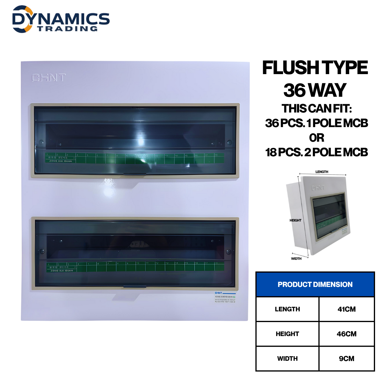 CHINT Metal Electrical Distribution Box Surface Type, Flush Type | IP40 ...