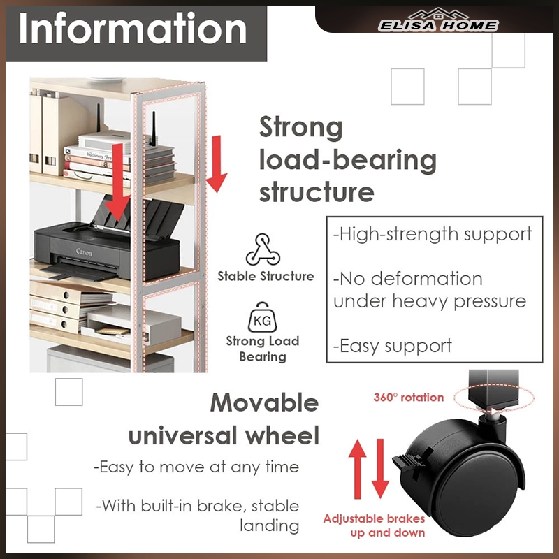 Office storage rack,printer storage rack, open storage rack, document ...